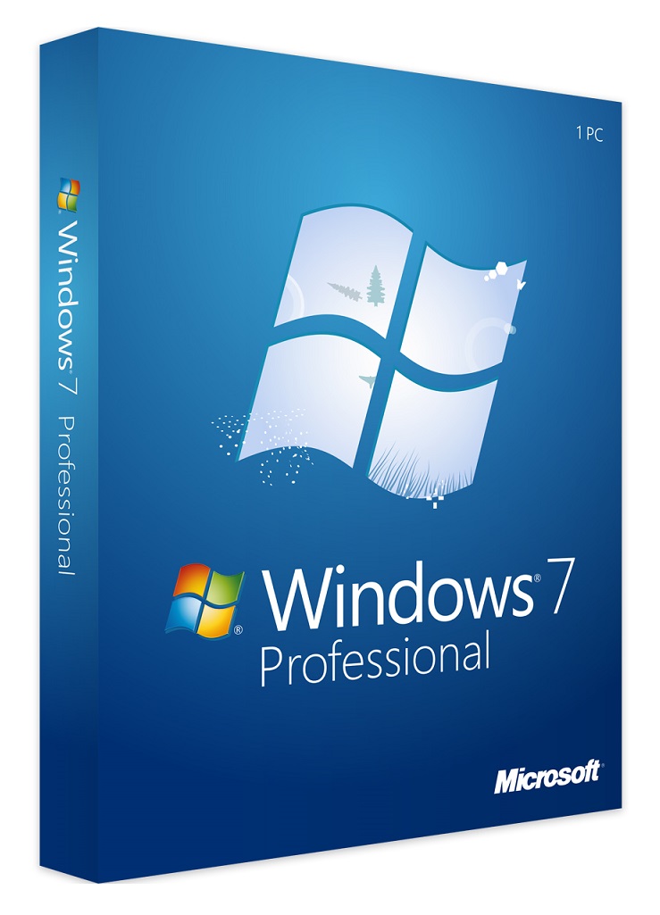 Windows 7 Professional, operating system, home and business desktops, security updates, Service Pack 1.
